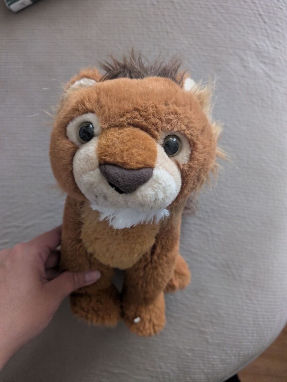 Plush Brown Lion Stuffed Animal - Fahlo Excursion Tracking Cuddly